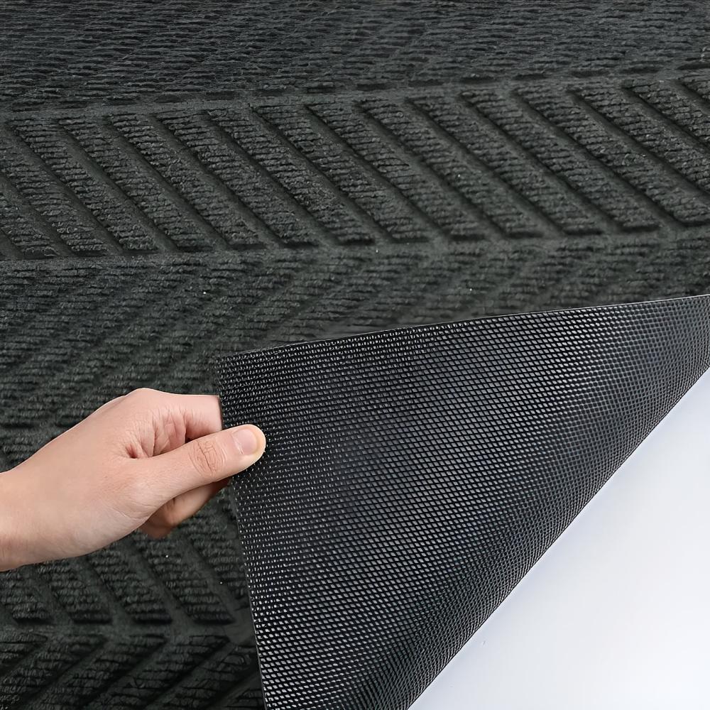 Tapis de porte antidérapant Chevron Ridges