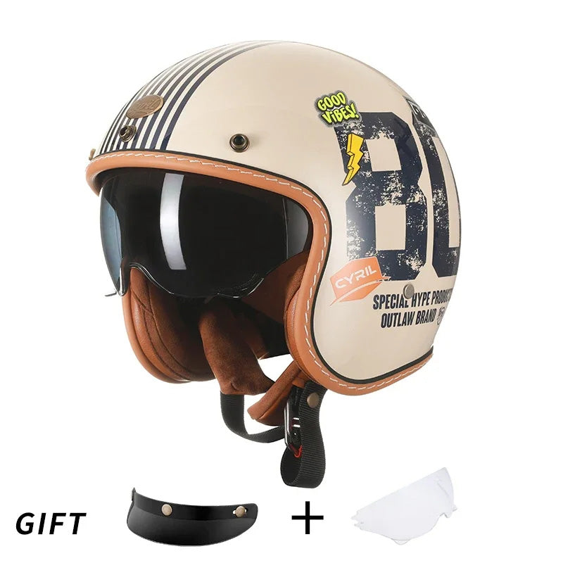 Retro JetLite Open Face Helmet