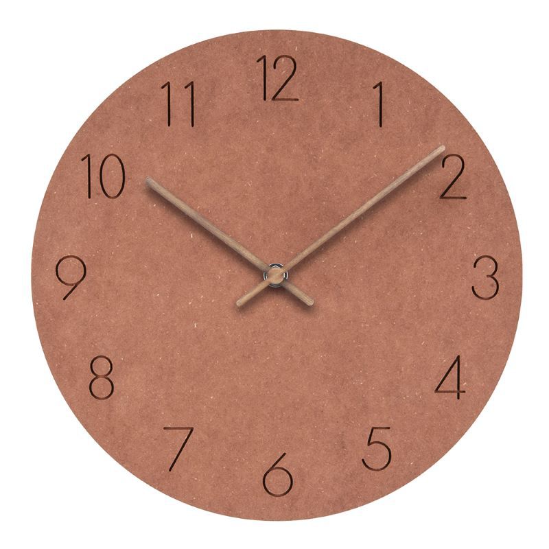 Horloge silencieuse de décoration murale norvégienne minimaliste 29 cm