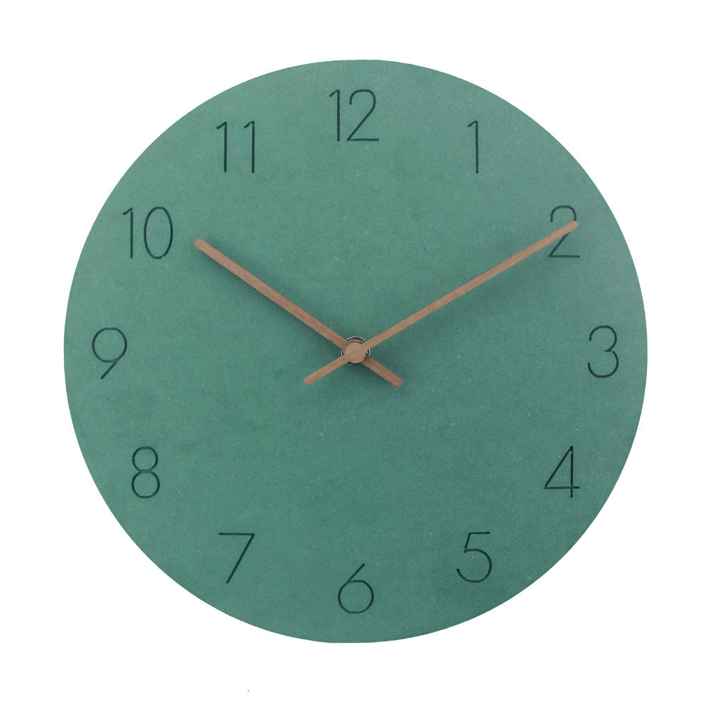 Horloge silencieuse de décoration murale norvégienne minimaliste 29 cm