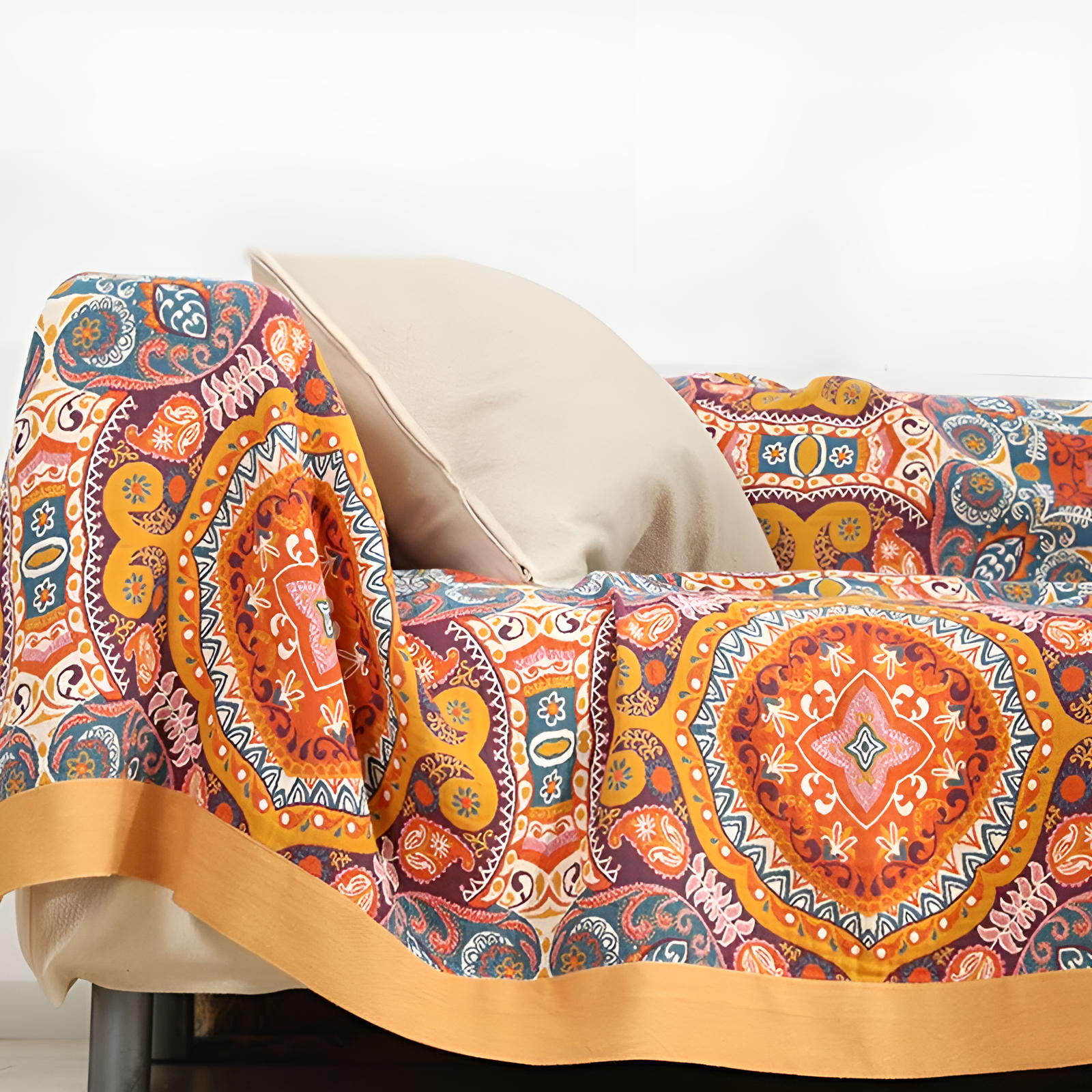 Sunrise Boho Reversible Blanket