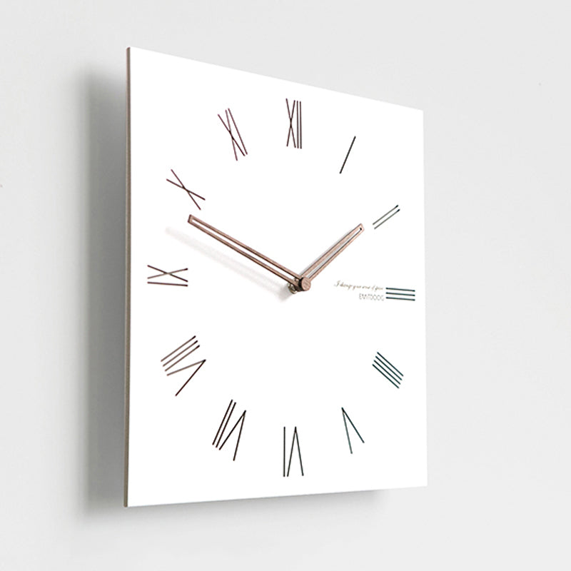 White Quadrangle Wall Clock Series