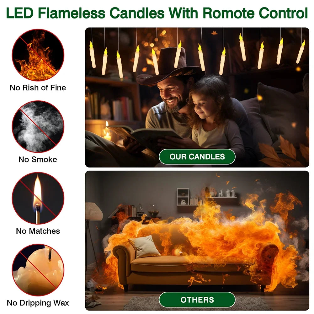 Candele LED galleggianti