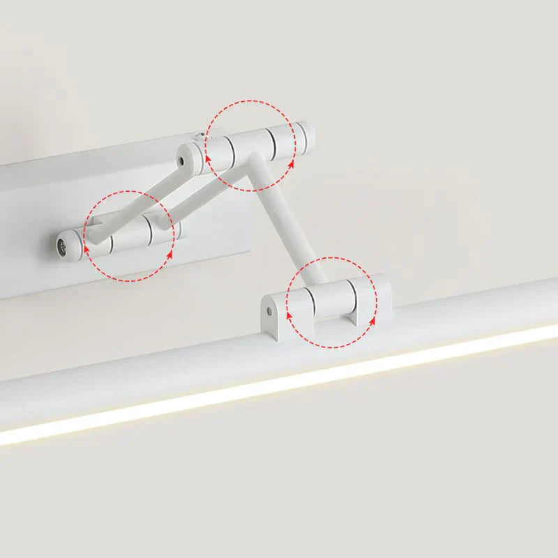 Edge Minimalista Aplique LED Negro/Blanco Interior Baño Metal