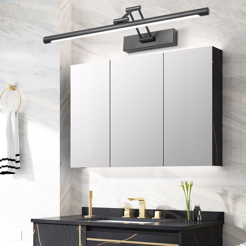 Edge Minimalista Aplique LED Negro/Blanco Interior Baño Metal