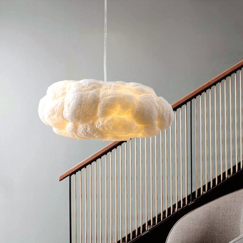 Minori Design Cloud Lampe à Suspension LED PVC/Coton Blanc