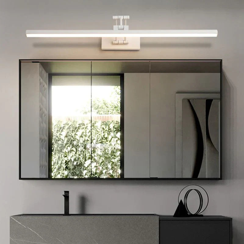 Edge Minimalista Aplique LED Negro/Blanco Interior Baño Metal