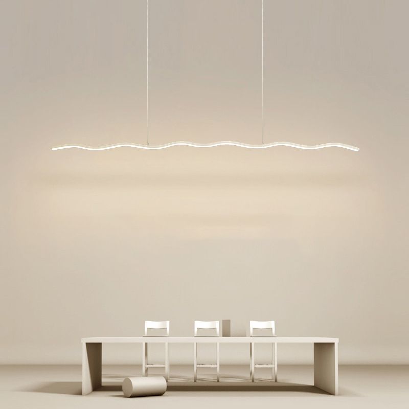 LouiseGlow - Modern LED hanging lamp in black and white