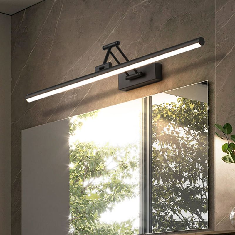 Edge Minimalista Aplique LED Negro/Blanco Interior Baño Metal