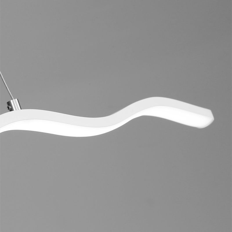 LouiseGlow - Modern LED hanging lamp in black and white