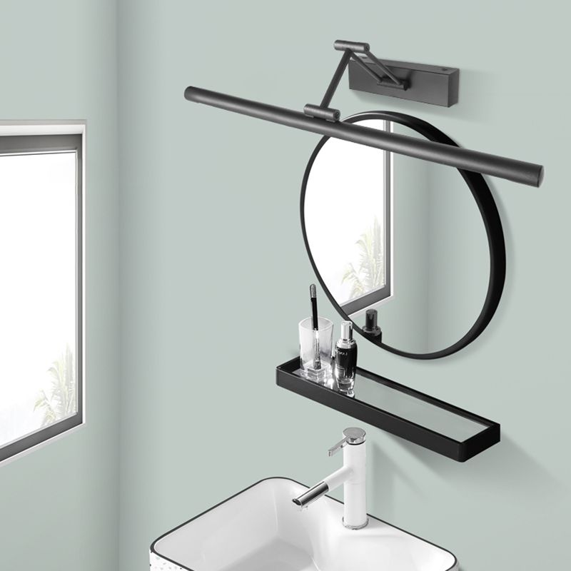 Edge Minimalista Aplique LED Negro/Blanco Interior Baño Metal