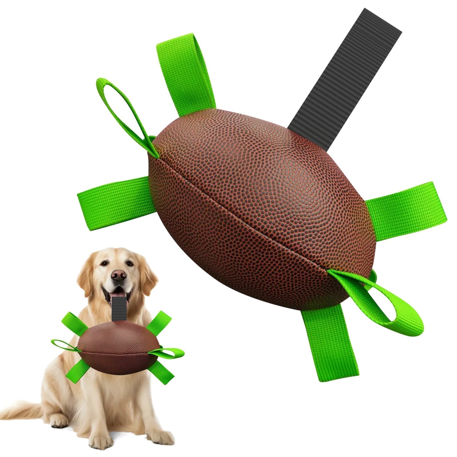 Rugby Chew Ball: Durable Football Toy for Dogs