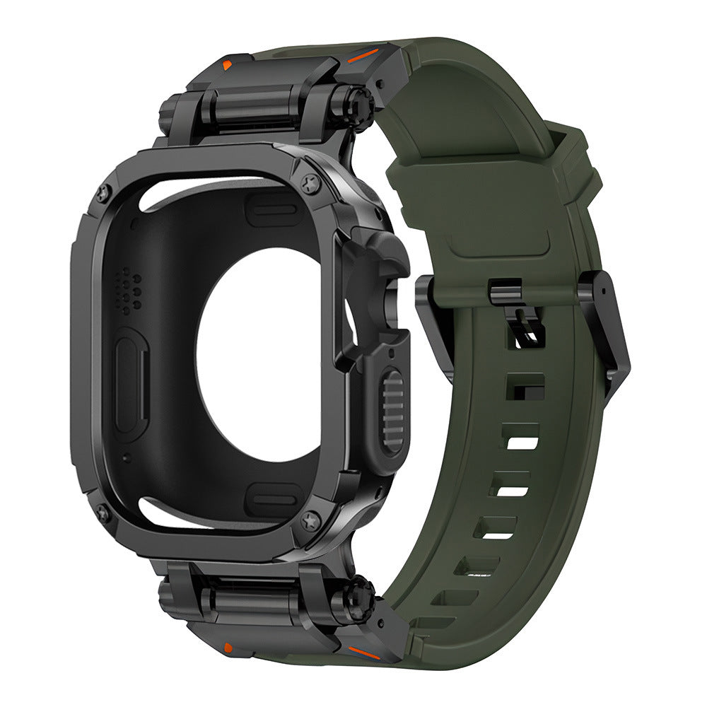 Funda 2 en 1 Explorer Tactical de goma flúor + TPU + PC para Apple Watch