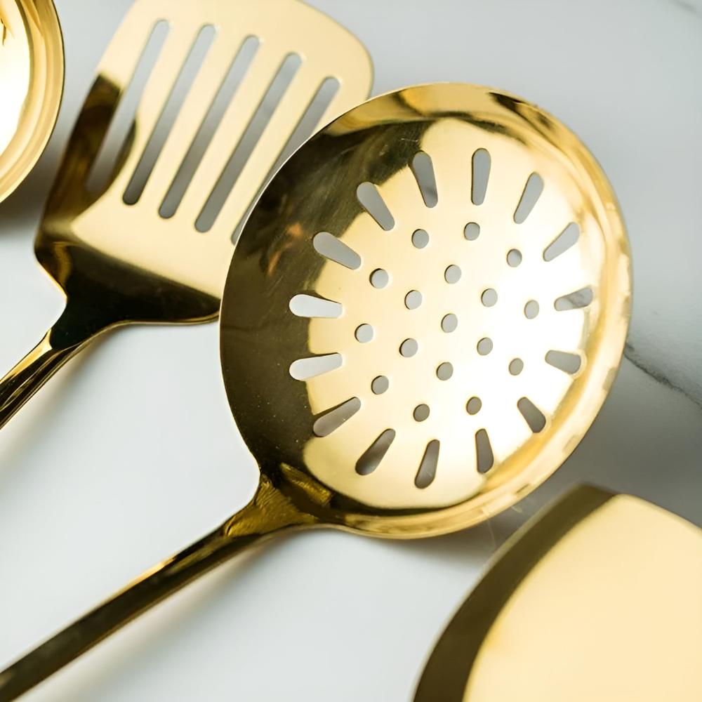 Golden Stainless Steel Utensil Set