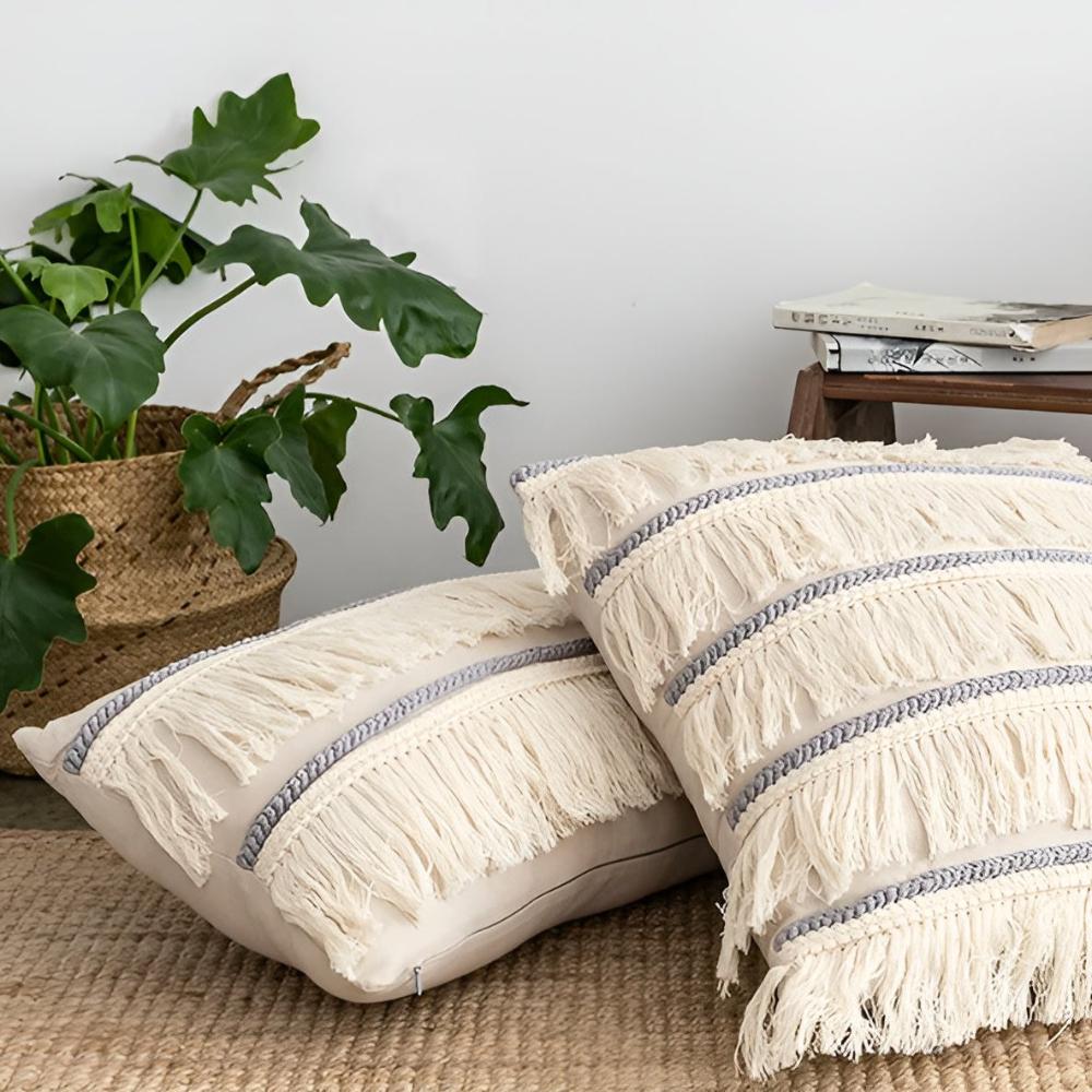 Bohemian Fringe Tassel Cushion Covers