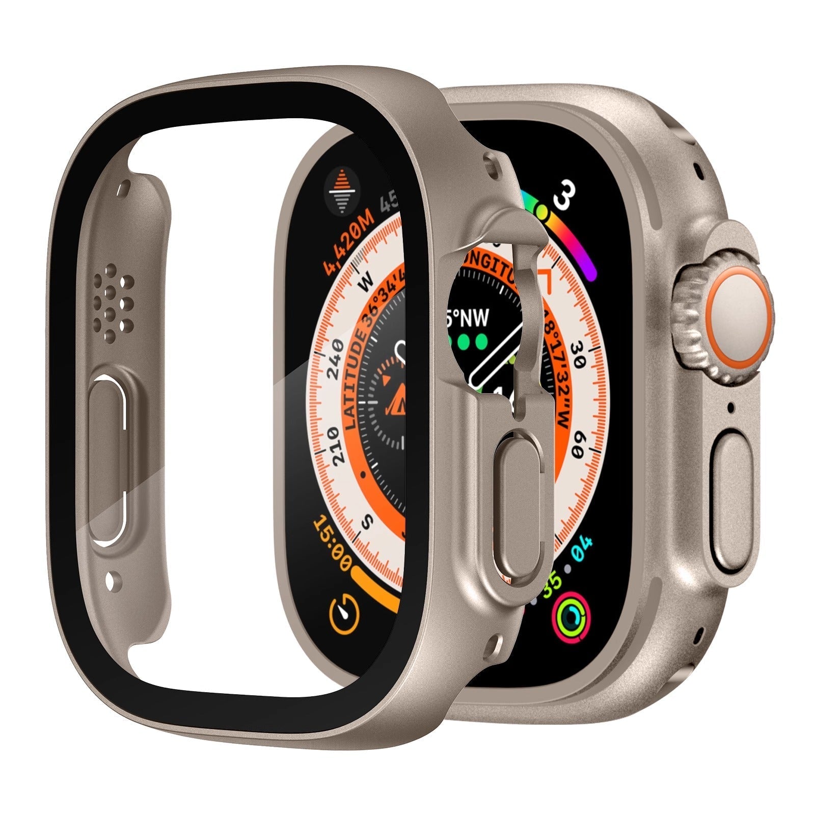 Custodia con protezione in vetro per Apple Watch Ultra