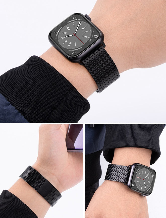 Bracelet magnétique design en acier inoxydable pour Apple Watch