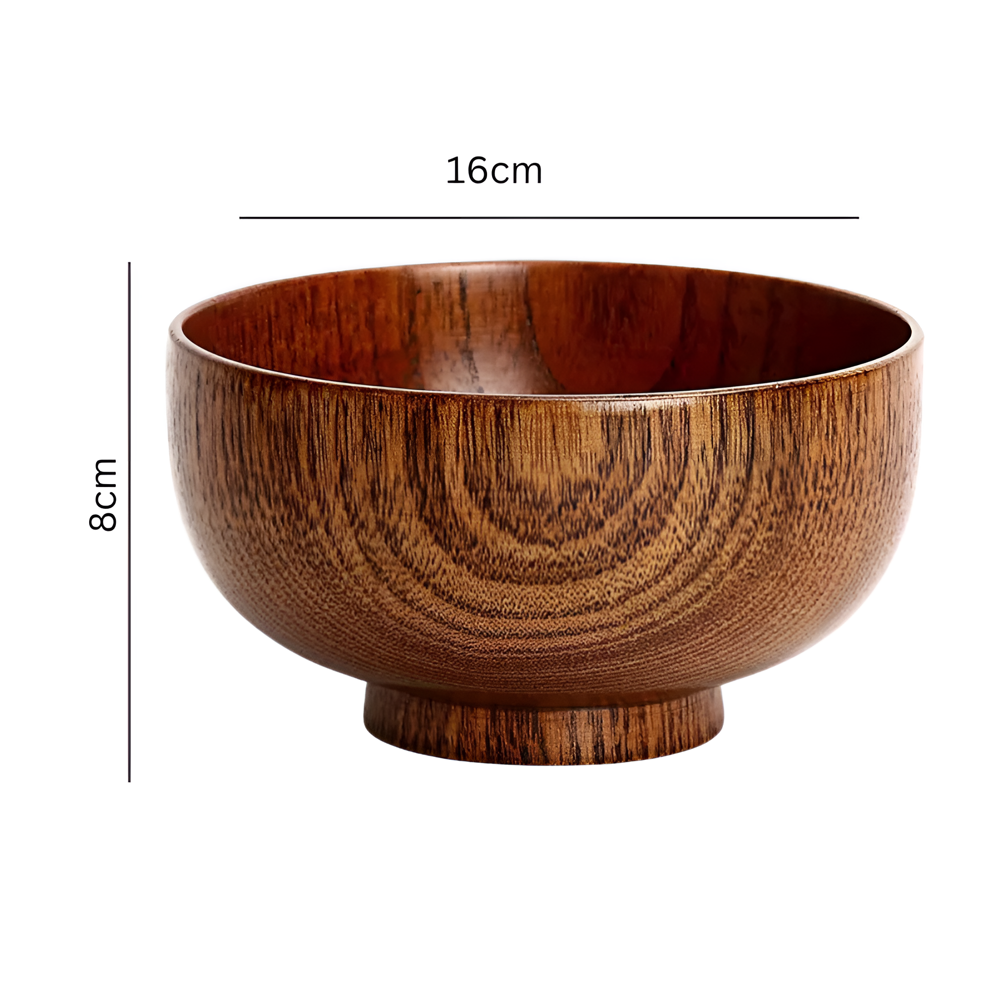 Rustic Jujube Wooden Bowl