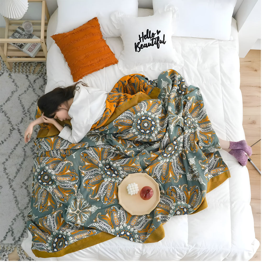 Boho Bloom Reversibel Myk Quilt