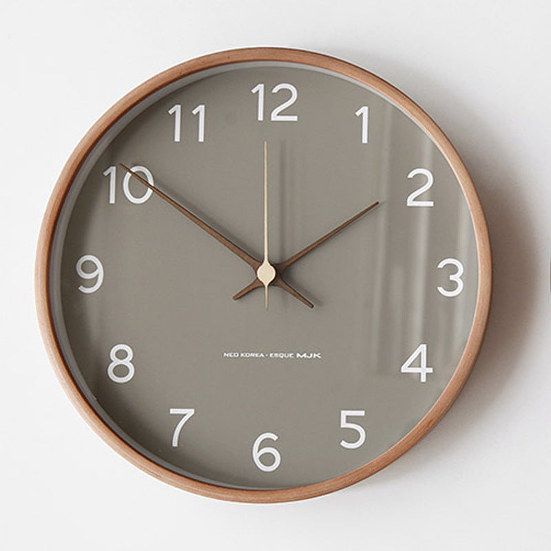 Analog Wall Decoration Wooden Clock for Home