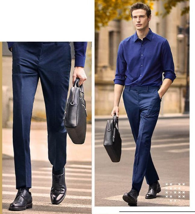 Stylish & stretch: men's trousers/pants with a perfect fit