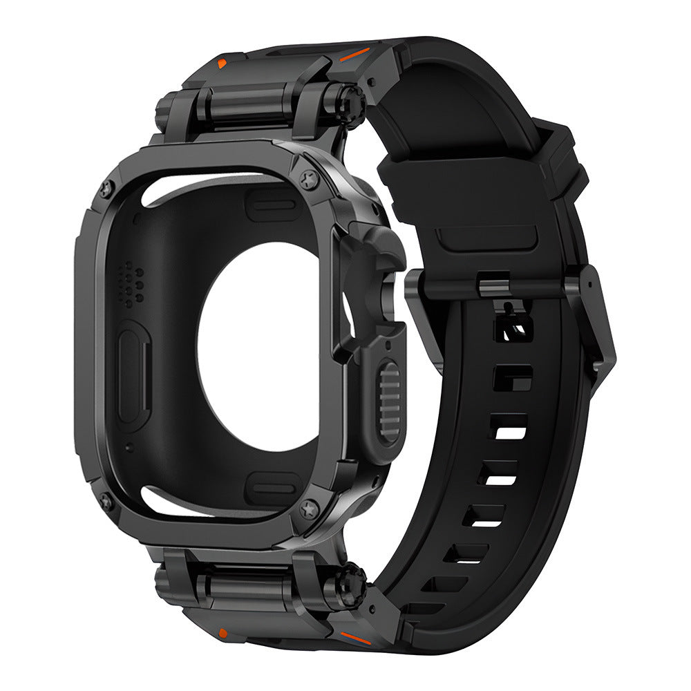 Funda 2 en 1 Explorer Tactical de goma flúor + TPU + PC para Apple Watch