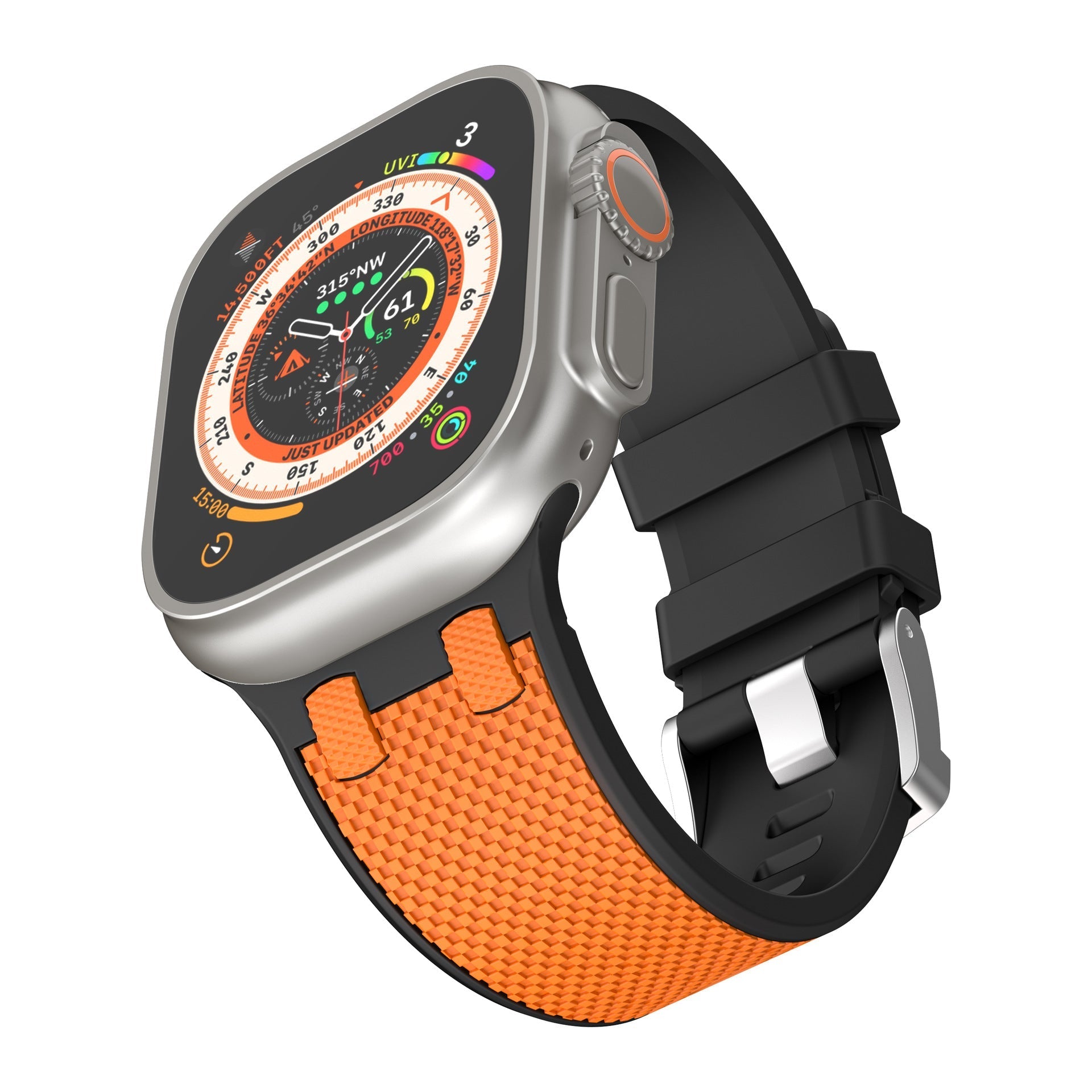 AP Dual Color Matchande Silikonband för Apple Watch