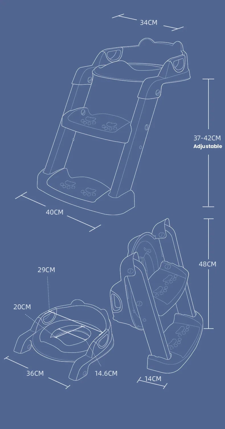 Potty Training Seat™ - Toilet training for the little ones - foldable potty training seat