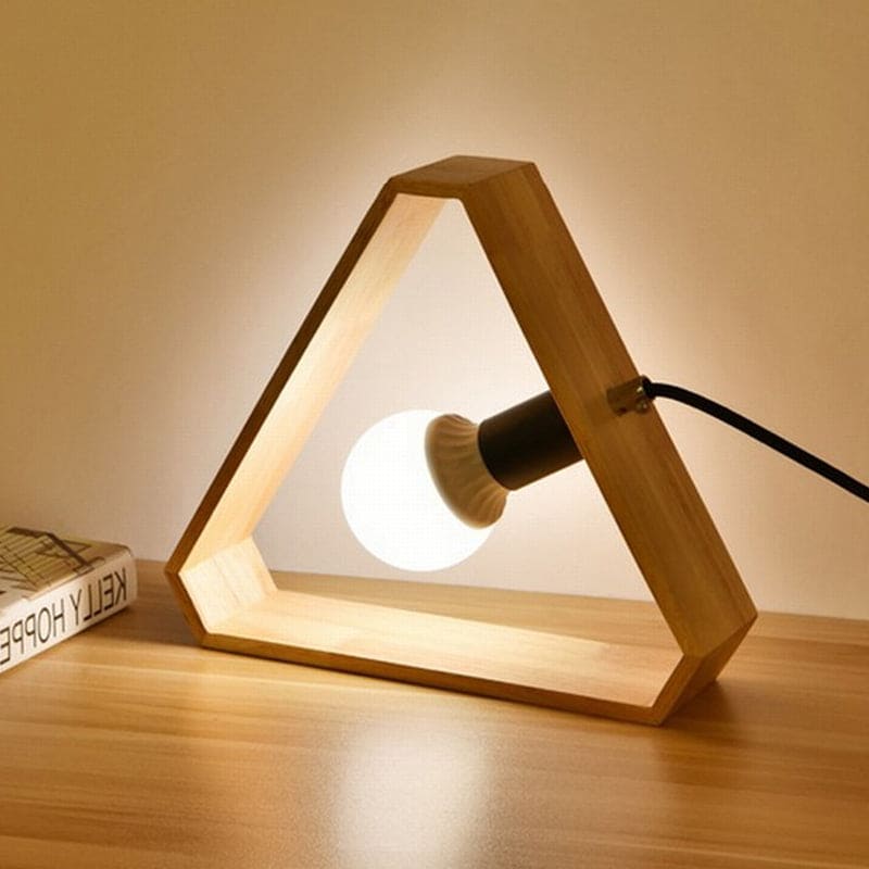 LightStyle - Lampada da tavolo Head Beige Simplicity per camera da letto