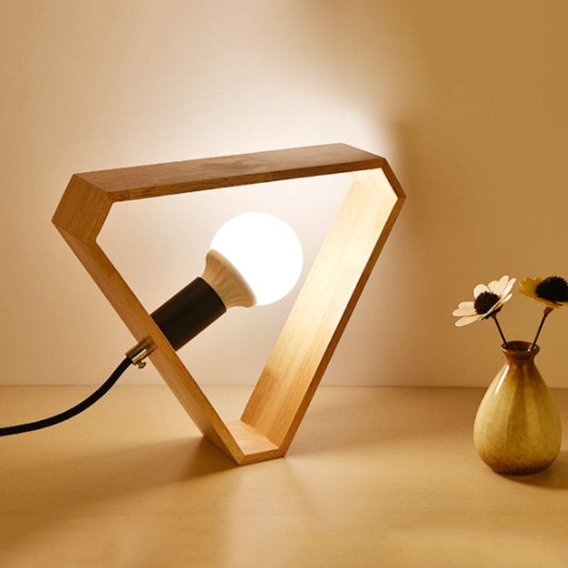 LightStyle - Lampada da tavolo Head Beige Simplicity per camera da letto