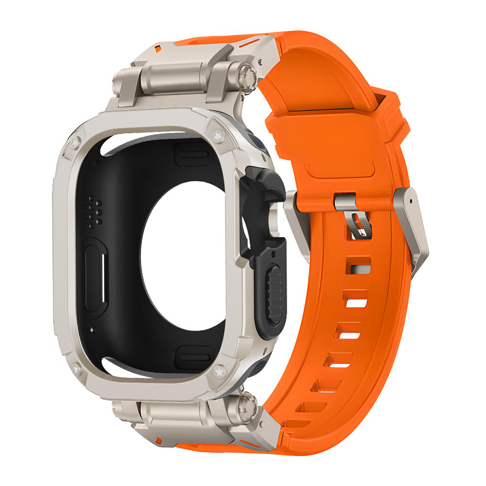 Explorer Tactical Fluoro Rubber Strape+ TPU+PC Custodia 2-in-1 per Apple Watch