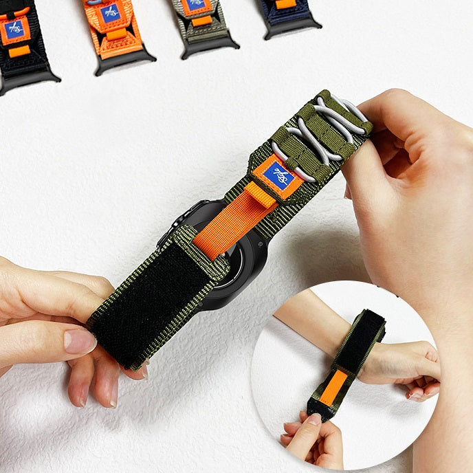 Suunnittelijan nailonista kudottu hihna Samsung Watch 7 Ultra -kellolle