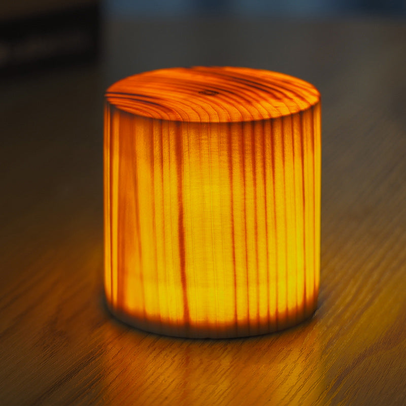 GloedHout - Lampe de table avec batterie intégrée et LED à commande tactile pour chambre et bureau