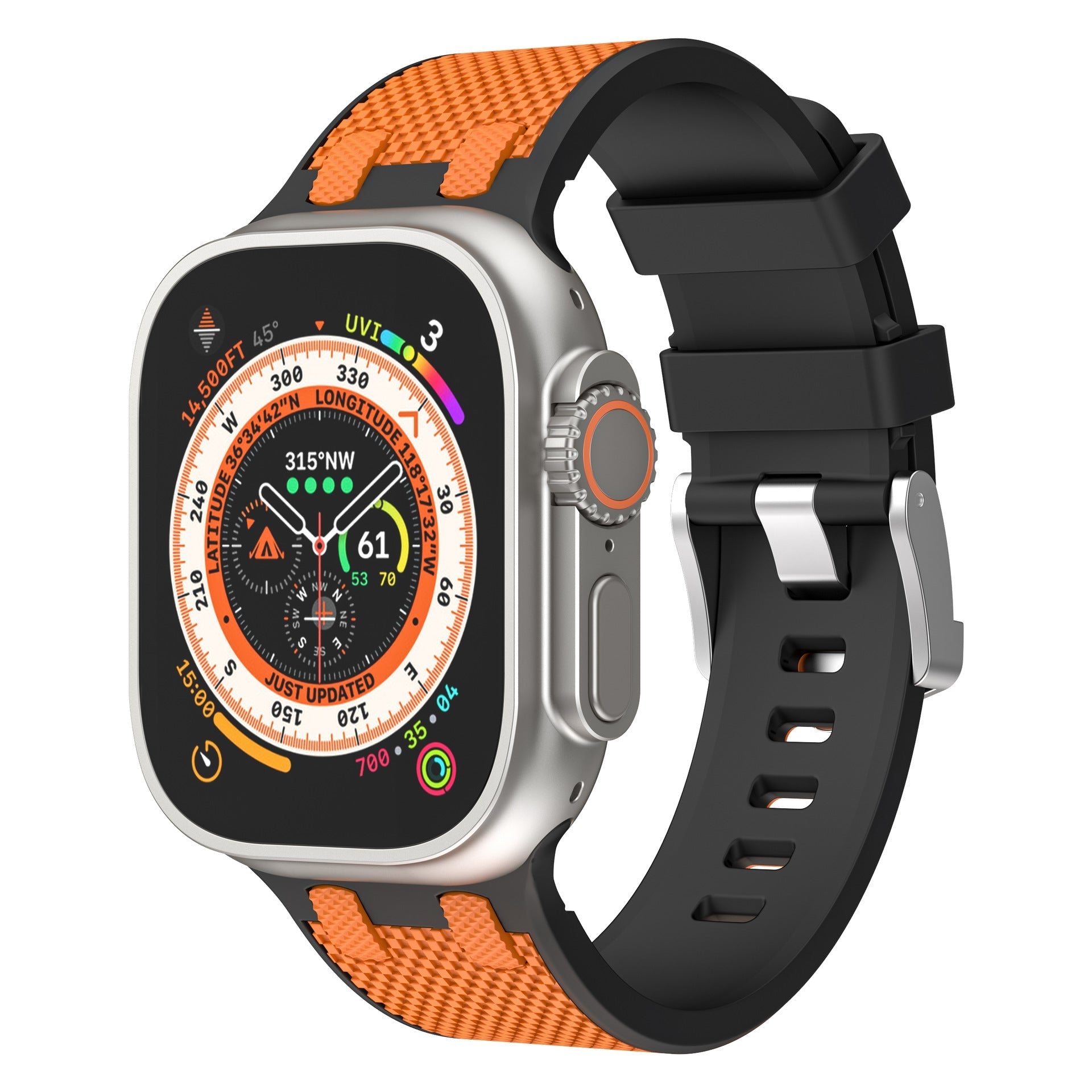 Pulseira de Silicone de Correspondência de Cores Dupla AP para Apple Watch