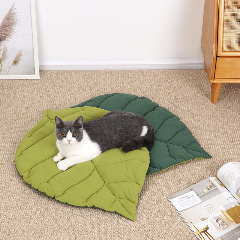 Leaf Lounge: Soft Washable Dog Bed & Crate Pad for All Sizes