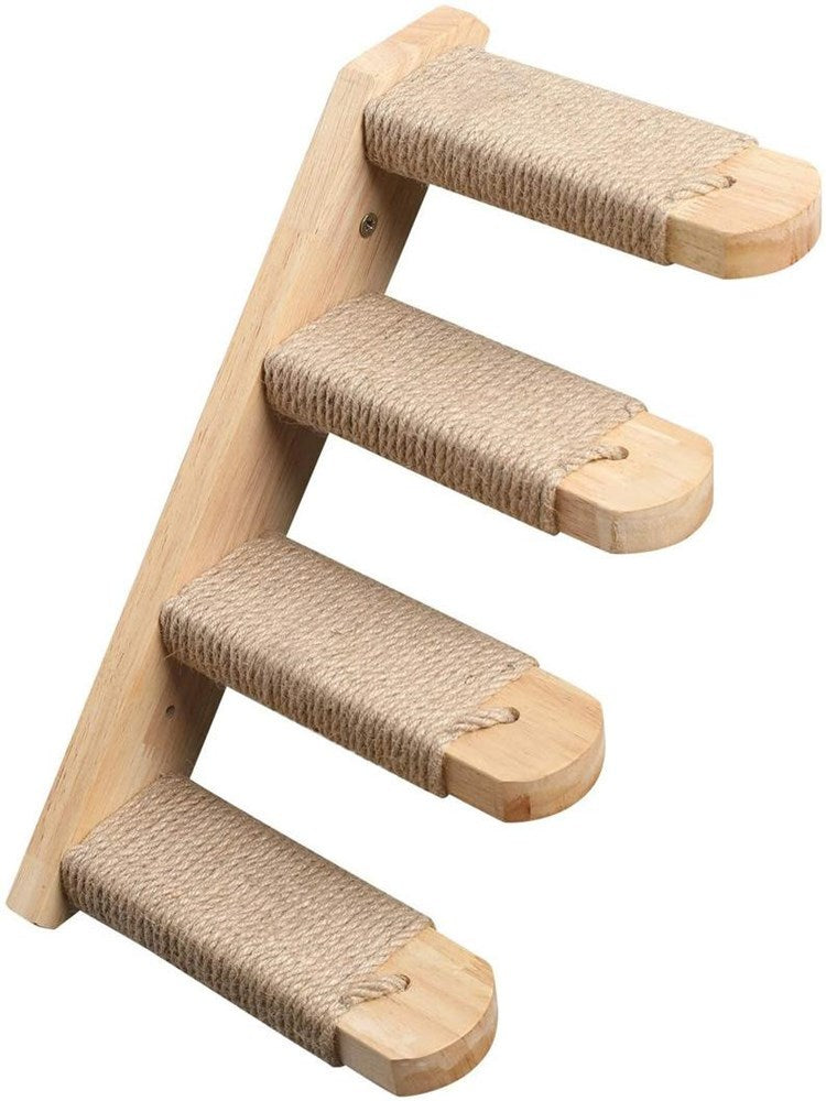 Escaleras de trampolín para gatos montadas en la pared PinePaws