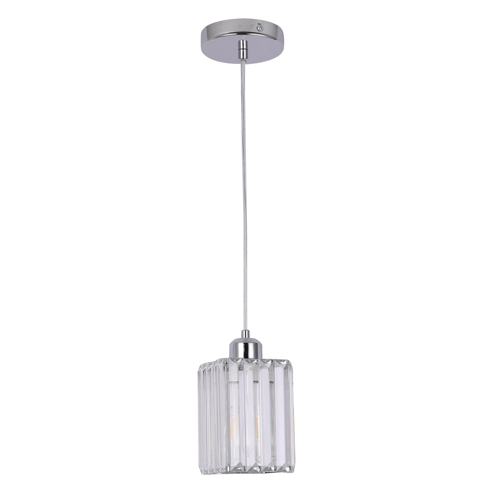 Lustre en verre cristal moderne