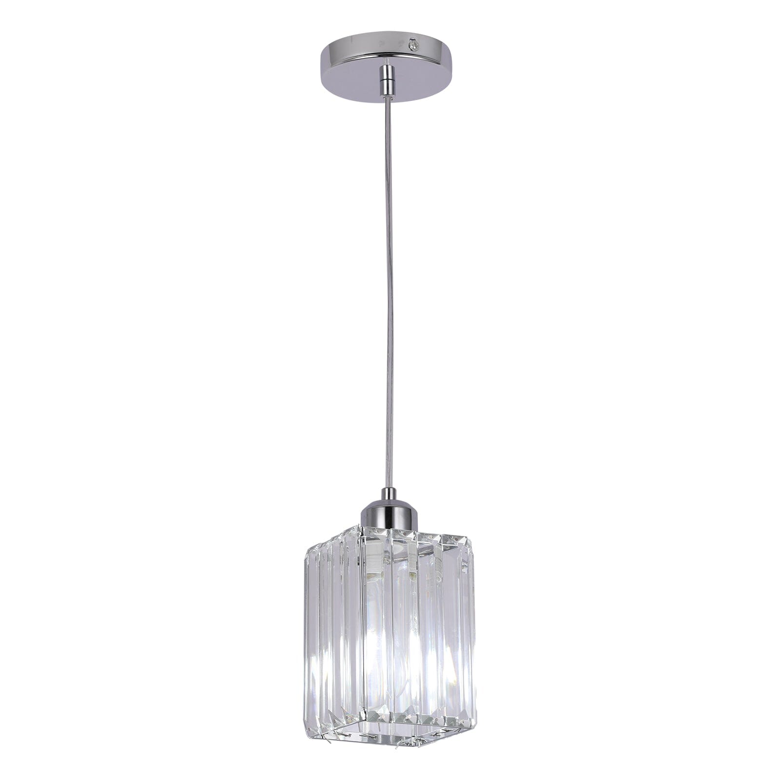 Lustre en verre cristal moderne