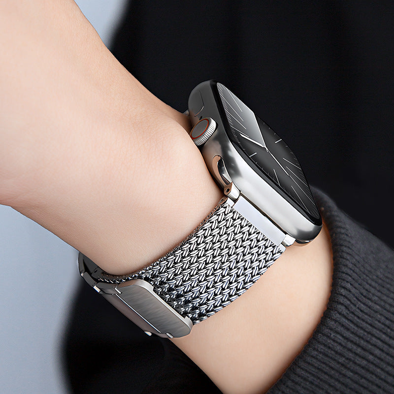 Bracelet Magnétique Tressé Pour Apple Watch