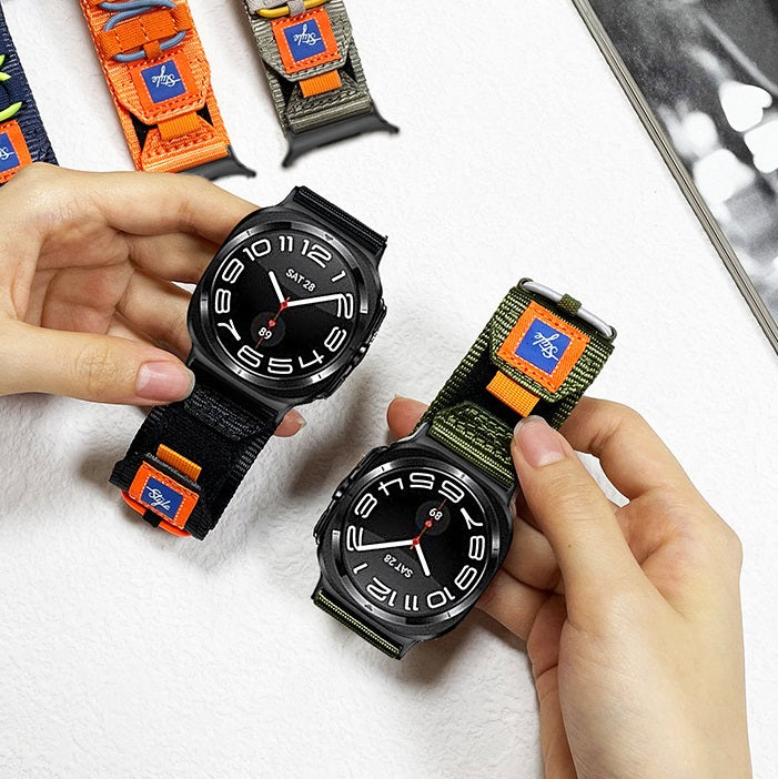 Banda de Nylon Tejida de Diseño para Samsung Watch 7 Ultra