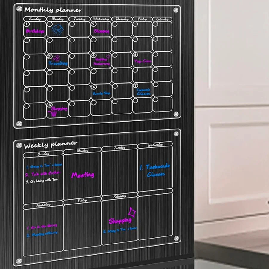 MAGNETISK AKRYL KALENDER & PLANERARE