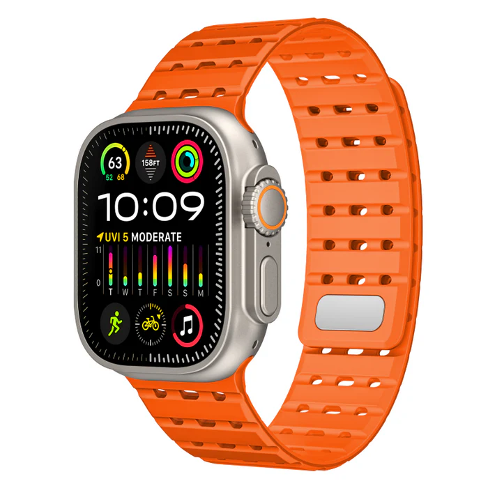 AW Cinturino in Silicone Magnetico Traspirante per Apple Watch