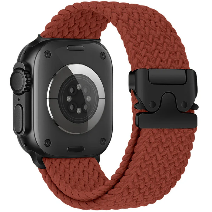 Correa de reloj de hebilla de paracaídas de nylon elástico adecuada para todas las series de Apple