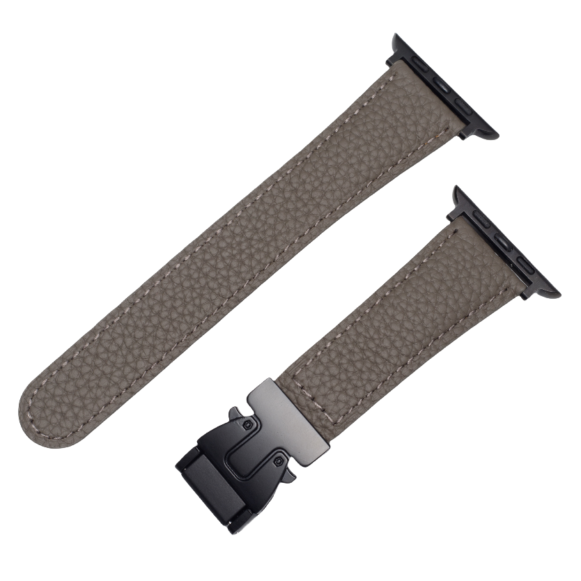 Bracelet en cuir avec boucle magnétique pour Apple Watch