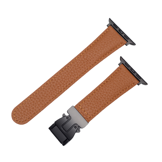 Bracelet en cuir avec boucle magnétique pour Apple Watch