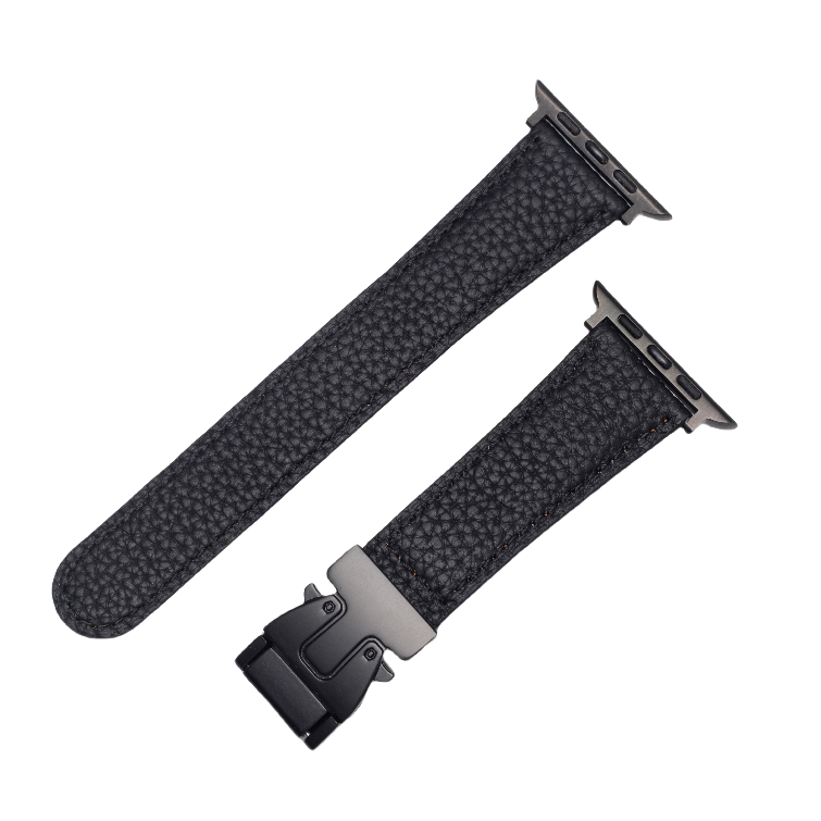 Bracelet en cuir avec boucle magnétique pour Apple Watch