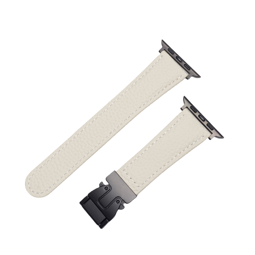 Bracelet en cuir avec boucle magnétique pour Apple Watch