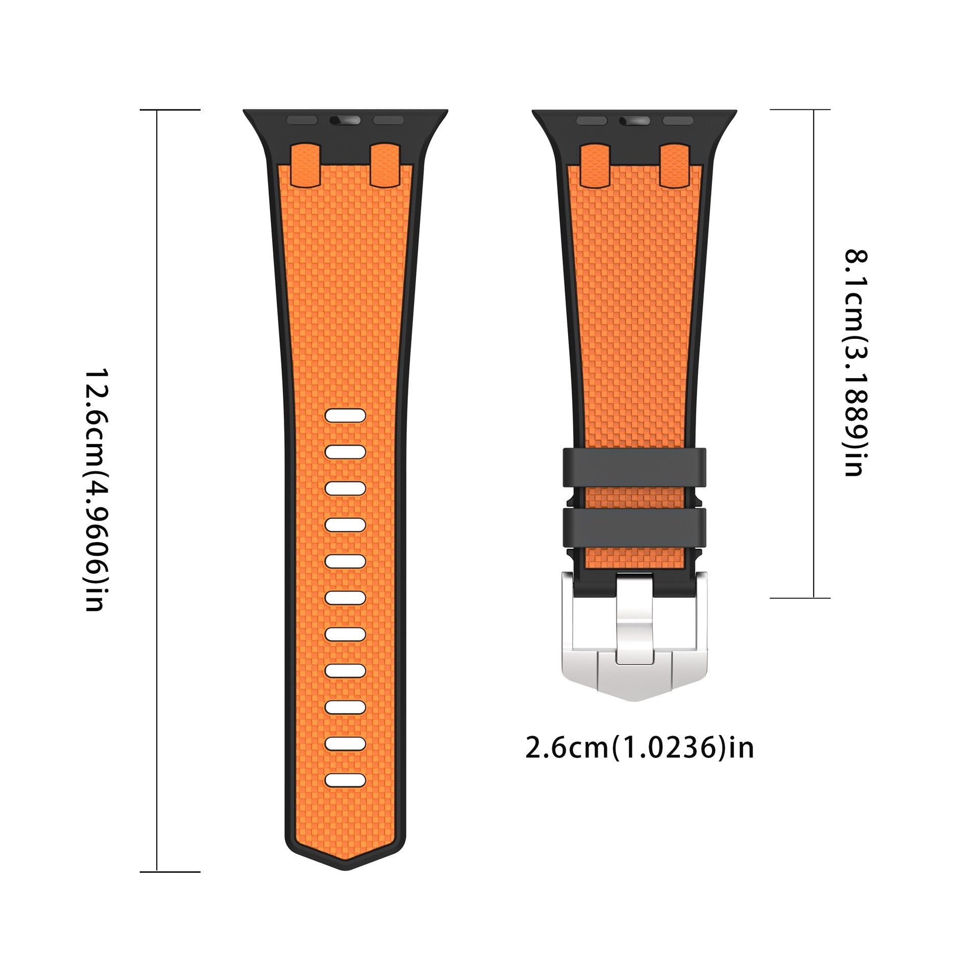 AP Dual Color Matchande Silikonband för Apple Watch