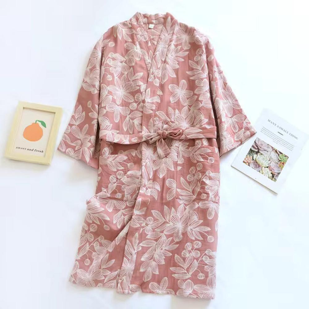 Blumige Brise Kimono-Robe