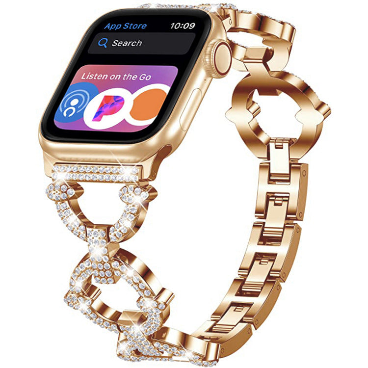 Bracelet en lien diamant Bling pour Apple Watch